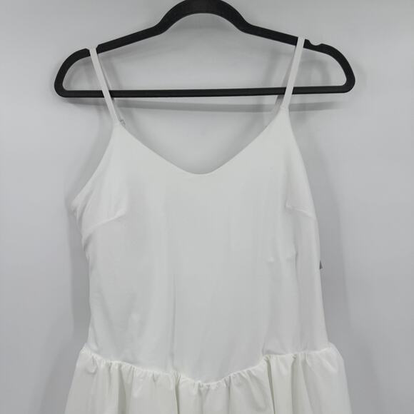Joylab Women's Large White Sleeveless Mini Dress Drop Waist Activewear Athletic - Picture 3 of 10